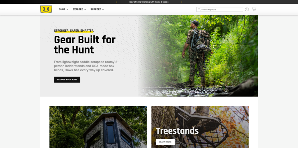 Hawk Hunting. Website Homepage